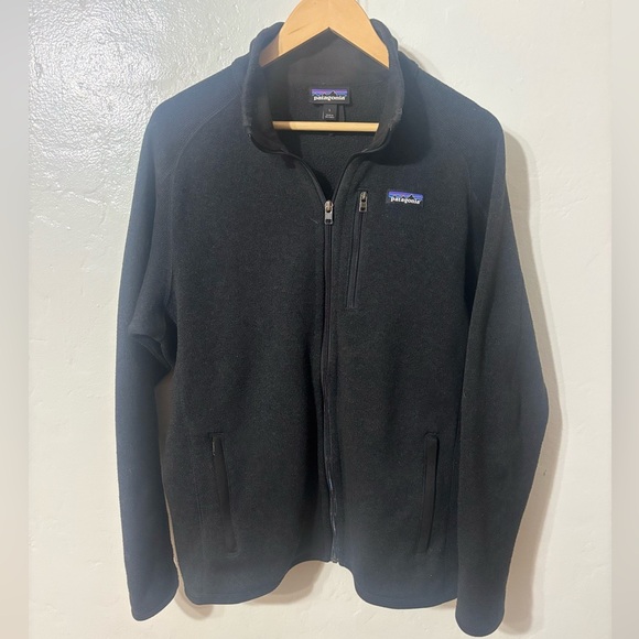 Patagonia Black Better Sweater Fleece Jacket Full Zip Large - Picture 1 of 8